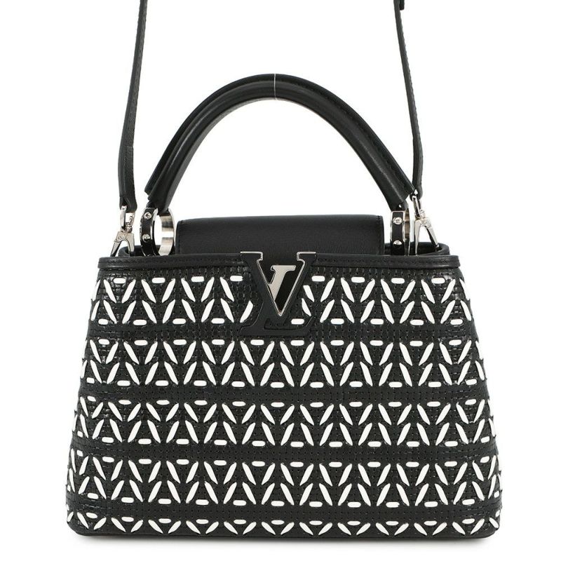 ルイヴィトン ハンドバッグ レザー カプシーヌBB M42641 LOUIS VUITTON 2wayショルダーバッグ ブラック 黒
