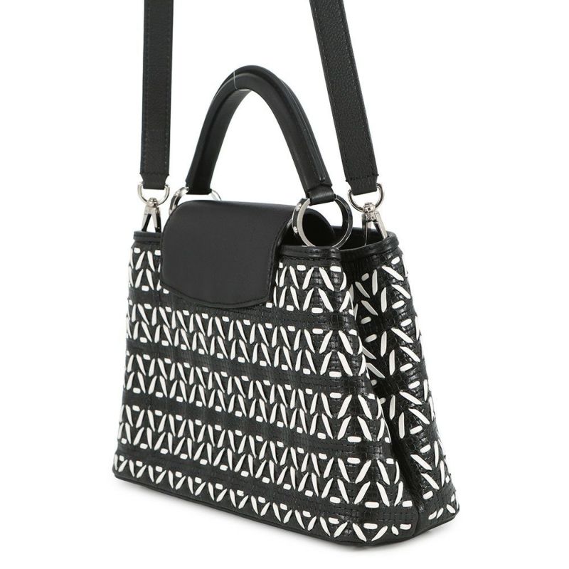 ルイヴィトン ハンドバッグ レザー カプシーヌBB M42641 LOUIS VUITTON 2wayショルダーバッグ ブラック 黒