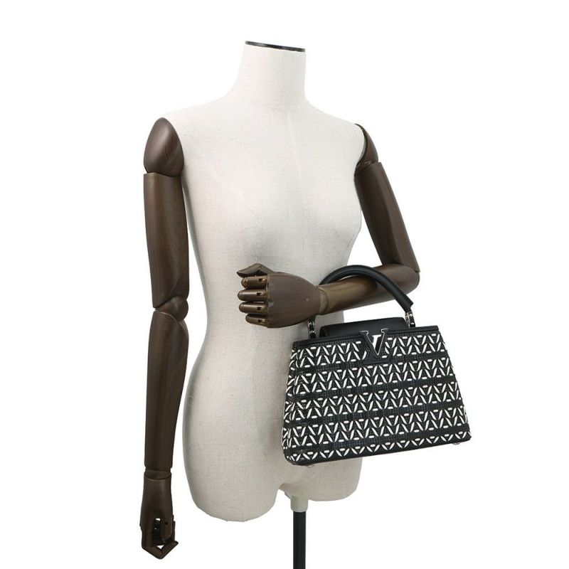 ルイヴィトン ハンドバッグ レザー カプシーヌBB M42641 LOUIS VUITTON 2wayショルダーバッグ ブラック 黒