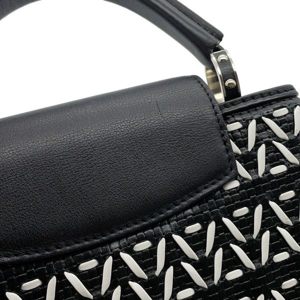 ルイヴィトン ハンドバッグ レザー カプシーヌBB M42641 LOUIS VUITTON 2wayショルダーバッグ ブラック 黒