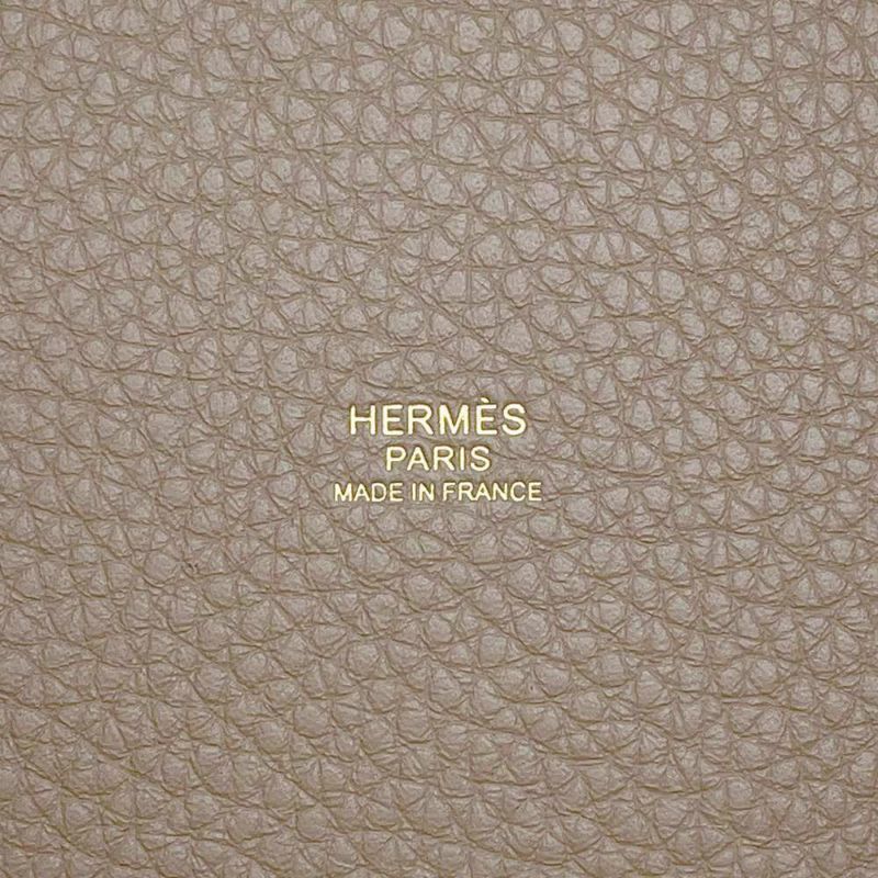 エルメス ハンドバッグ ピコタンロックMM エトゥープ/ゴールド金具 トリヨンクレマンス W刻印