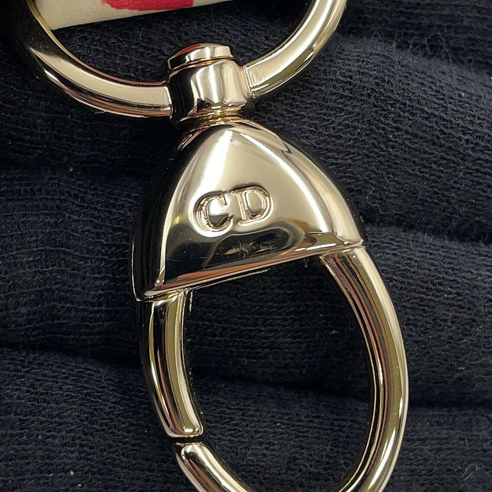 ディオール ハンドバッグ レディディオール スモール レザー ラインストーン Christian Dior 2way 白