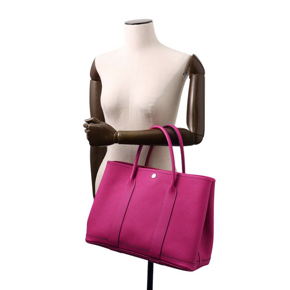 エルメス トートバッグ ガーデンパーティPM ローズパープル/シルバー金具 ネゴンダ A刻印