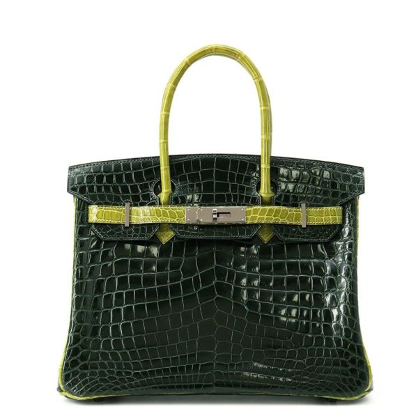 エルメス バーキン30 グリーン/アニスグリーン/ルテニウム金具  HERMES Birkin ハンドバッグ