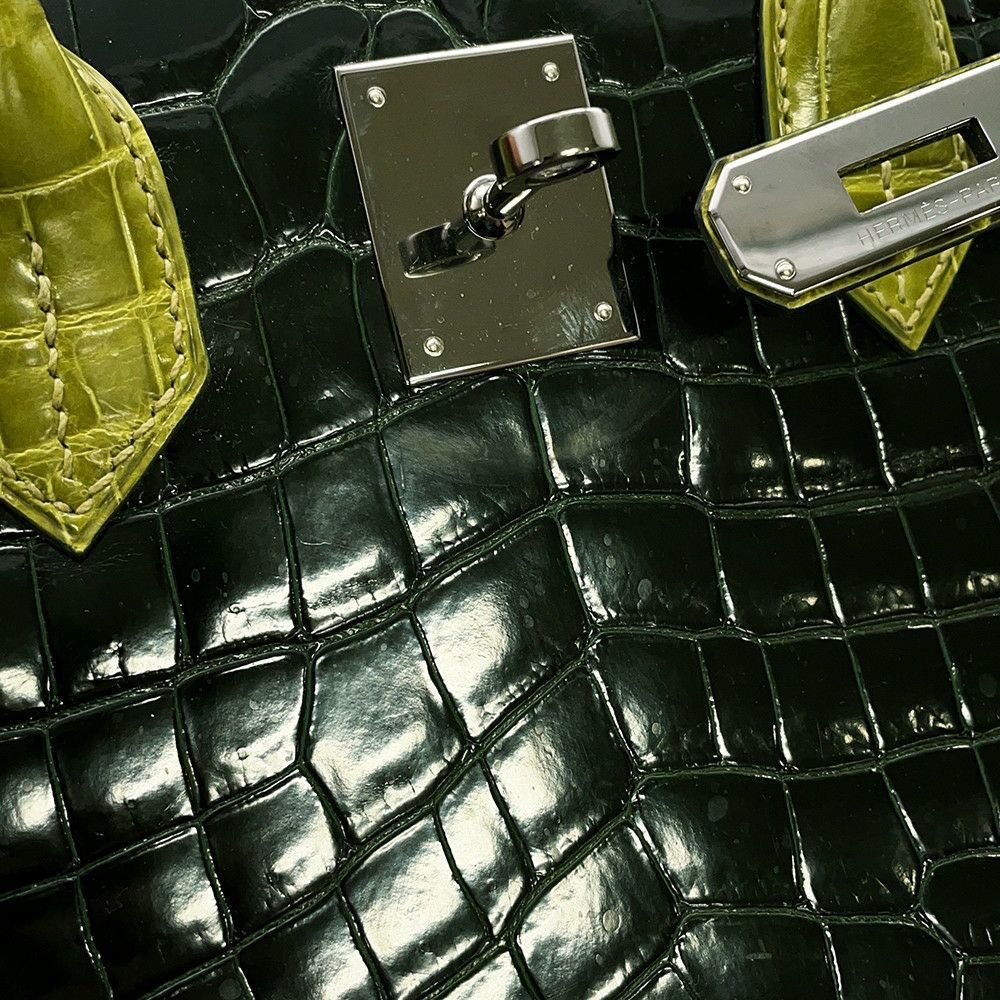 エルメス バーキン30 グリーン/アニスグリーン/ルテニウム金具  HERMES Birkin ハンドバッグ