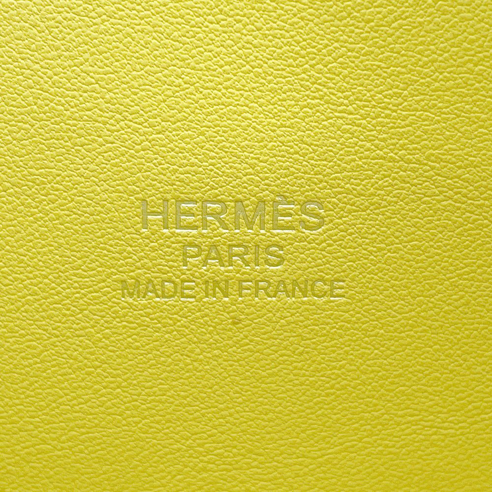 エルメス ボリード1923 25 トリコロール ライム/モーヴシルベストル/ナタ/シルバー金具 エプソン U刻印 2wayショルダー