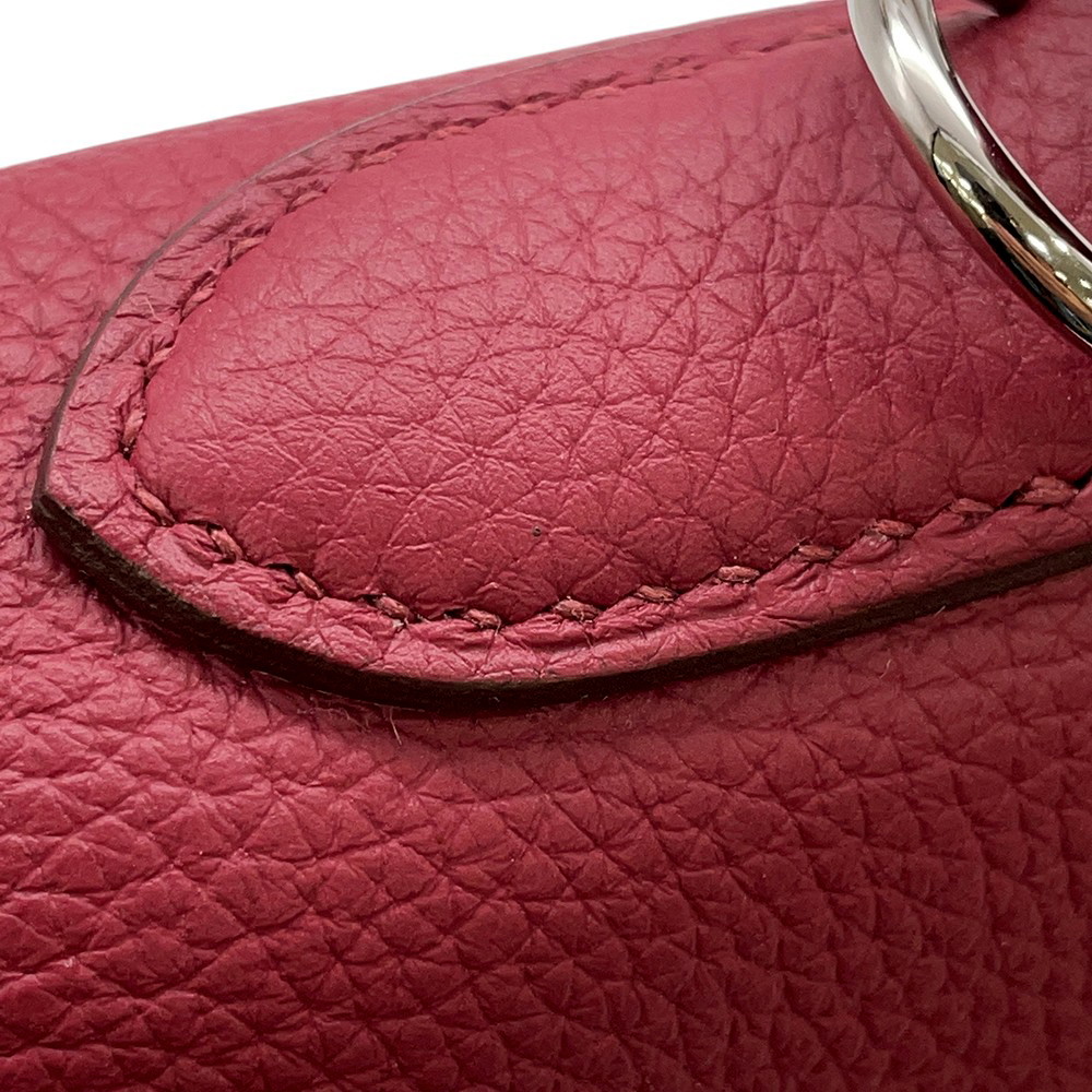 エルメス ハンドバッグ ケリー28 内縫い ルビー/シルバー金具 トゴ B刻印 2wayショルダー