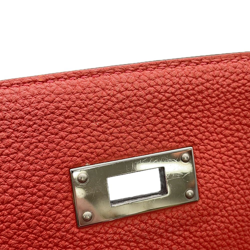 エルメス ハンドバッグ ケリー32 内縫い ゼラニウム/シルバー金具 トゴ X刻印 2wayショルダー