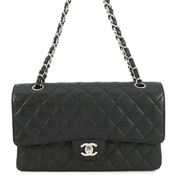 シャネル チェーンショルダーバッグ マトラッセ25 ココマーク ダブル