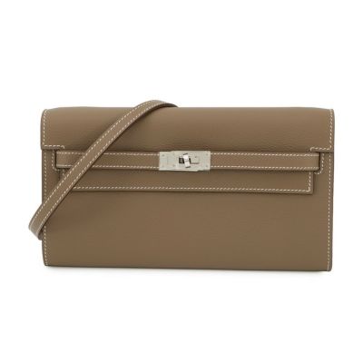 エルメス ケリーウォレット ロング トゥーゴー アルドワーズ/ゴールド