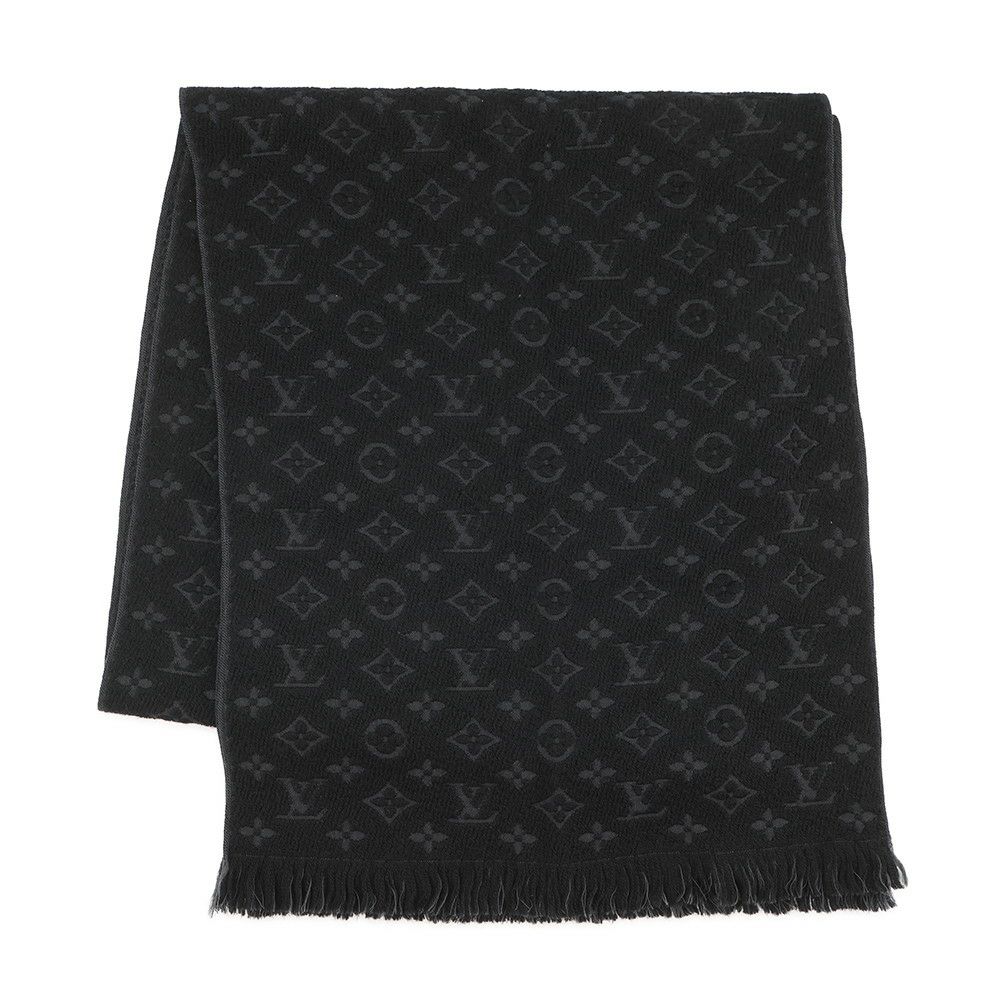 ルイヴィトン マフラー モノグラム クラシック M70520 LOUIS VUITTON ストール 黒