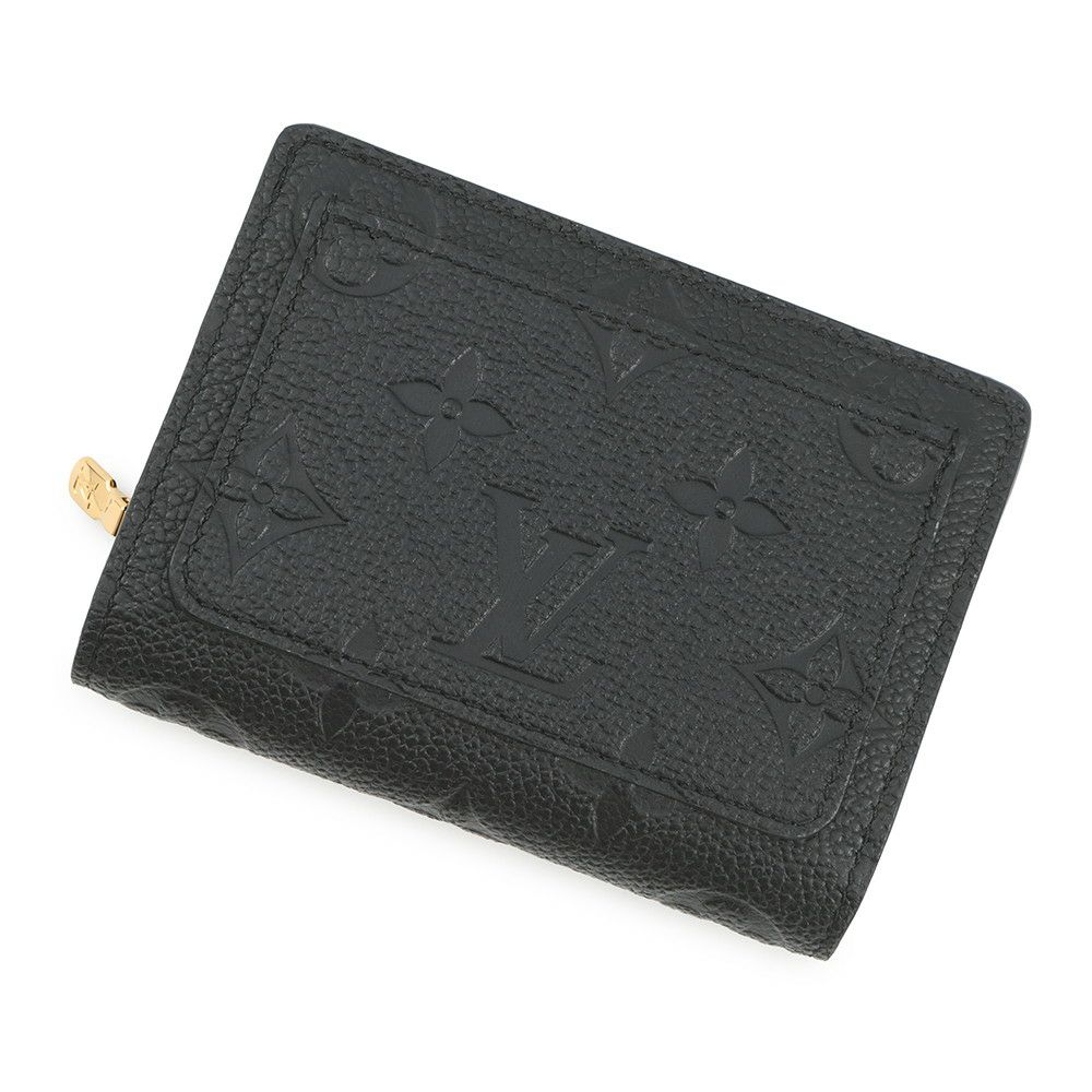 ルイヴィトン 二つ折り財布 モノグラム・アンプラント ポルトフォイユ・クレア M80151 LOUIS VUITTON ブラック 黒