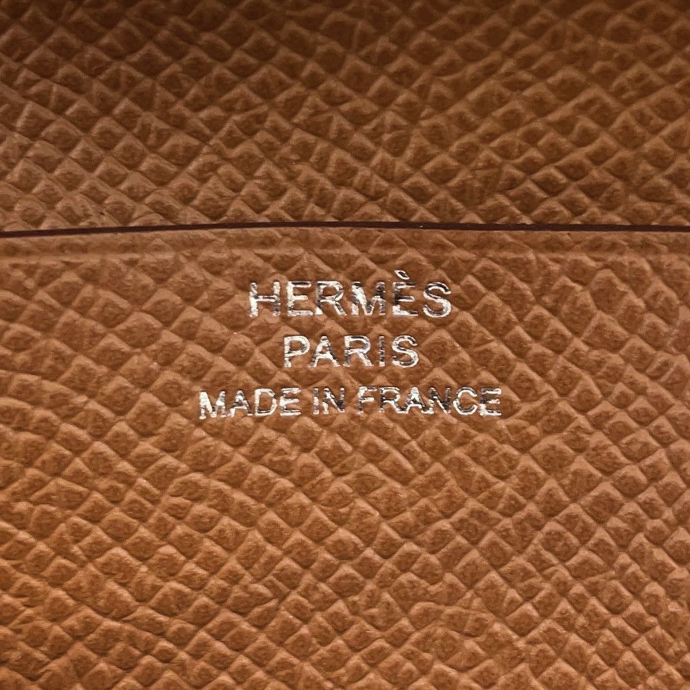 エルメス 二つ折り財布 ベアンコンパクト ゴールド/シルバー金具 エプソン W刻印