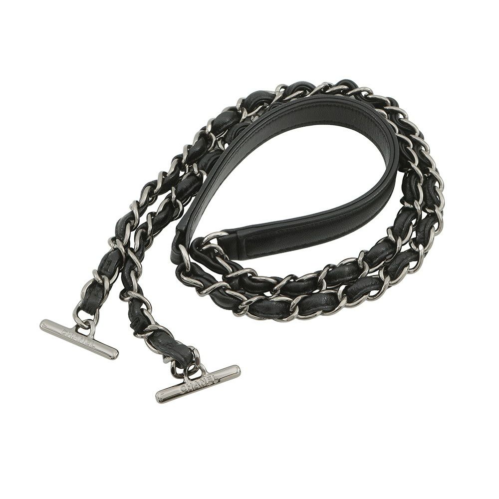 シャネル ハンドバッグ ココマーク マトラッセ トレンディCC トップハンドル ラムスキン A92236 2way チェーンショルダー 黒