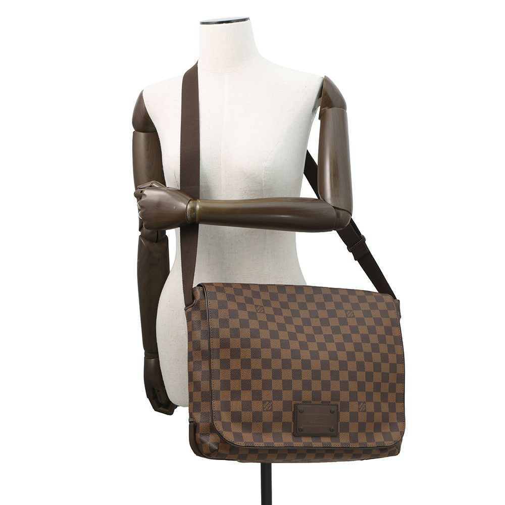 ルイヴィトン ショルダーバッグ ダミエ・エベヌ ブルックリン GM N51212 LOUIS VUITTON ヴィトン バッグ