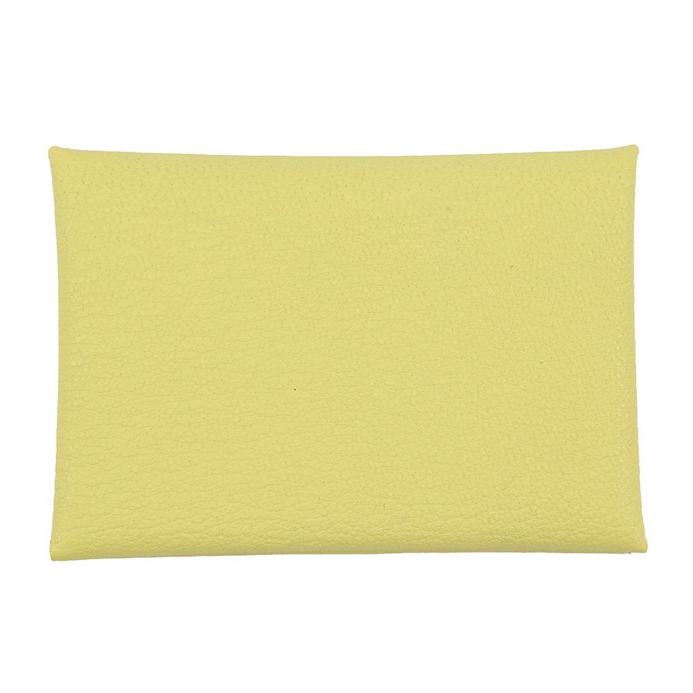 エルメス コインケース カルヴィ デュオ リモンチェッロ/シルバー金具 シェブルミゾル B刻印 財布