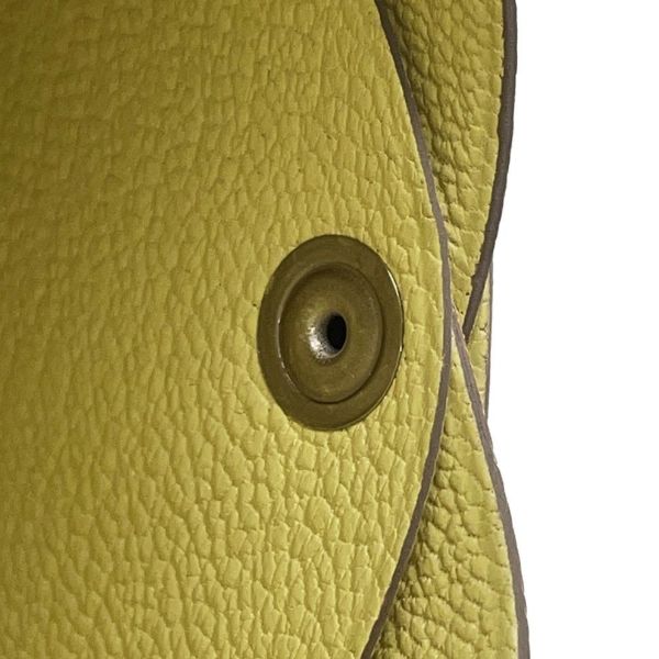 エルメス コインケース カルヴィ デュオ リモンチェッロ/シルバー金具 シェブルミゾル B刻印 財布