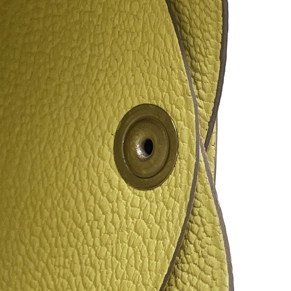 エルメス コインケース カルヴィ デュオ リモンチェッロ/シルバー金具 シェブルミゾル B刻印 財布