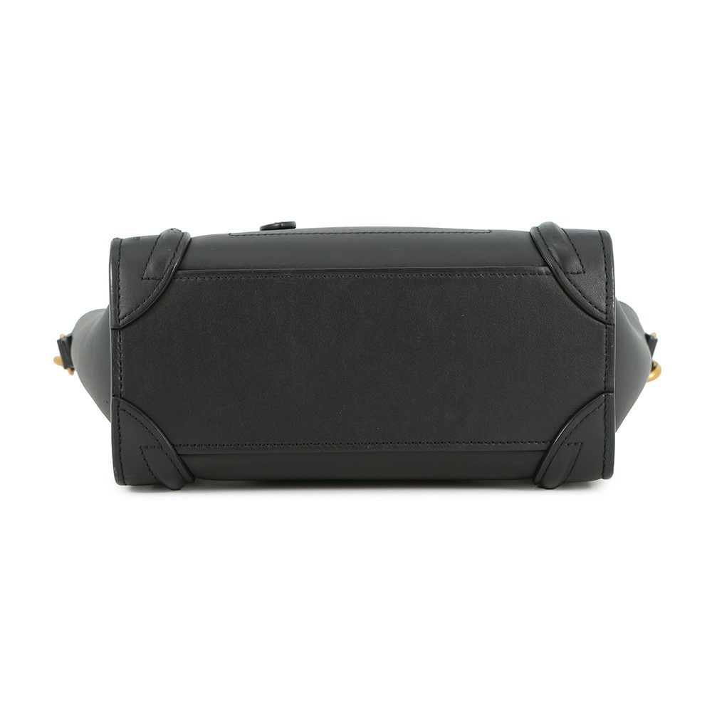 セリーヌ ハンドバッグ ラゲージシリーズ ナノショッパー 168243 CELINE 2way 黒