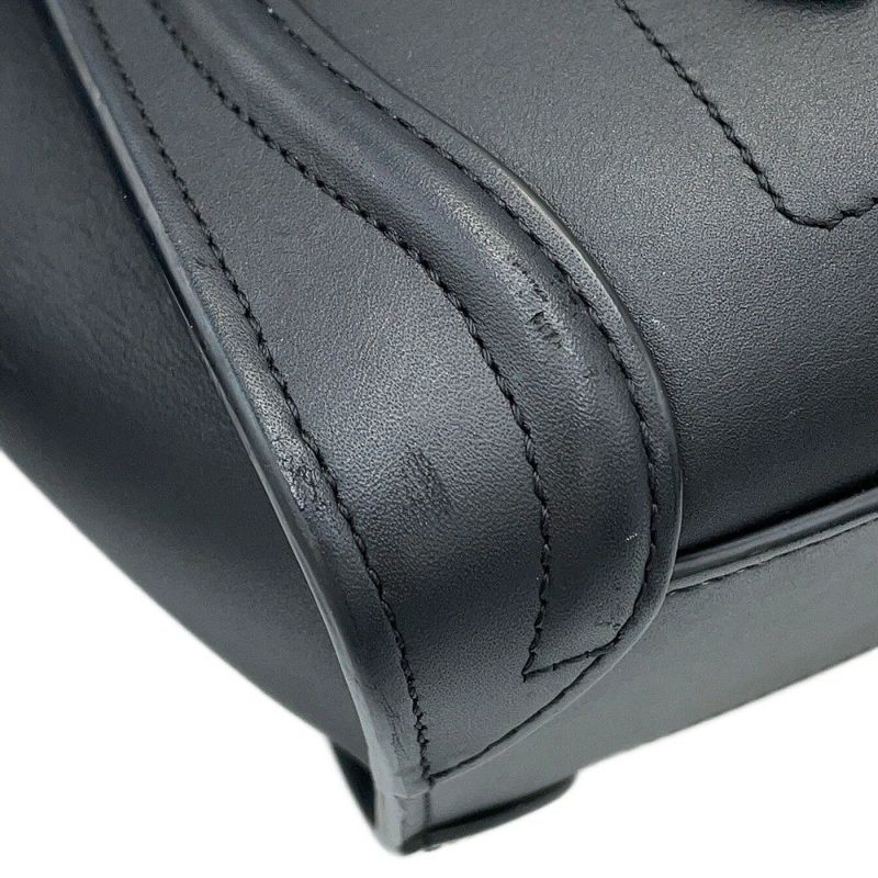 セリーヌ ハンドバッグ ラゲージシリーズ ナノショッパー 168243 CELINE 2way 黒