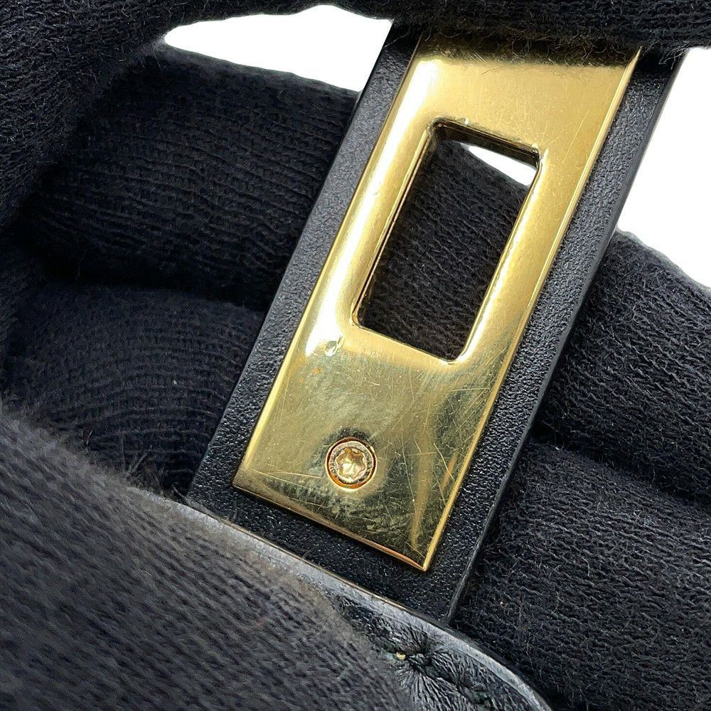 セリーヌ ショルダーバッグ スモール ブザス 16 セーズ レザー 188013 CELINE 黒