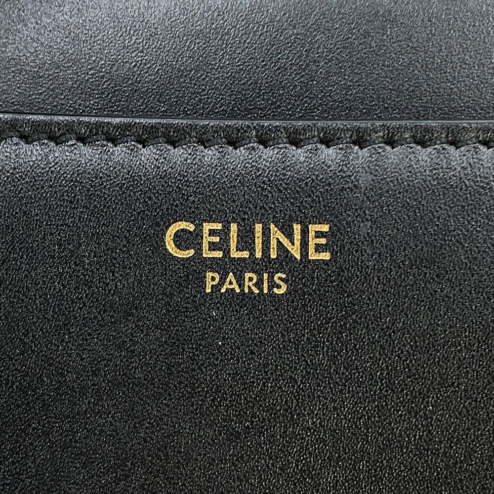 セリーヌ ショルダーバッグ スモール ブザス 16 セーズ レザー 188013 CELINE 黒