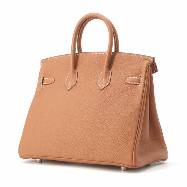 エルメス バーキン25 ゴールド/シルバー金具 トゴ W刻印 HERMES Birkin ハンドバッグ