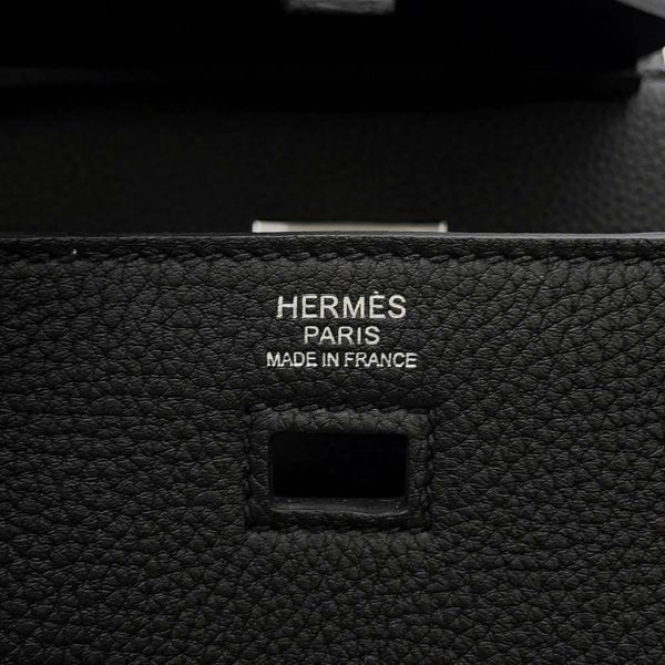 エルメス バーキン30 無秩序 ブラック/シルバー金具 トゴ/スイフト B刻印 HERMES Birkin 黒