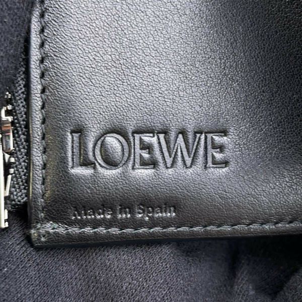 ロエベ 三つ折り財布 バーティカルウォレット スモール レザー C660S86X01 LOEWE 財布 黒