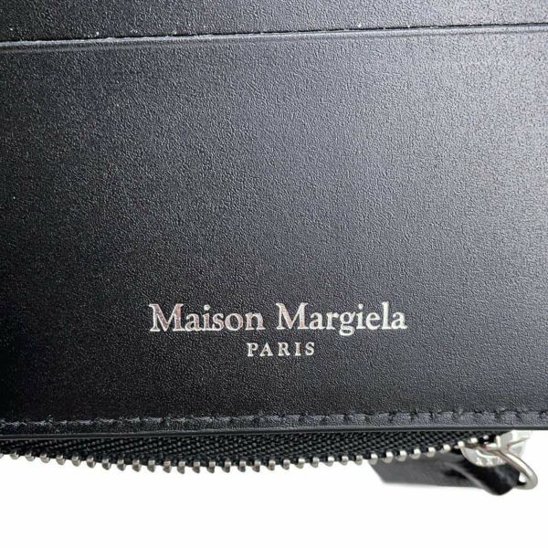 メゾンマルジェラ 二つ折り財布 フリップフラップ ウォレット 4ステッチ レザー SA1UI0020 Maison Margiela 財布 黒