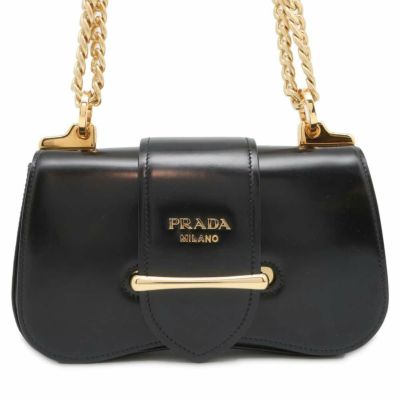 プラダ チェーンショルダーバッグ サフィアーノ レザー 1BD200 PRADA バッグ 白 安心保証 | 中古・新品ブランド販売ギャラリーレア公式通販