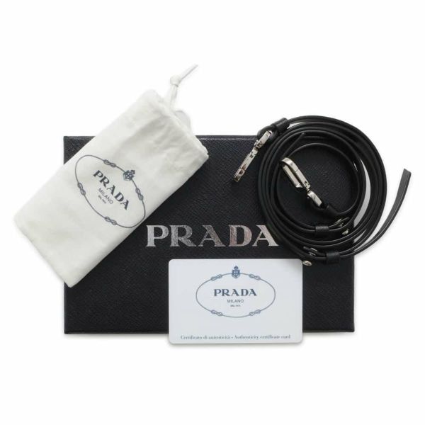 プラダ ショルダーポーチ ミニ サフィアーノ 2ZH097 PRADA バッグ 黒