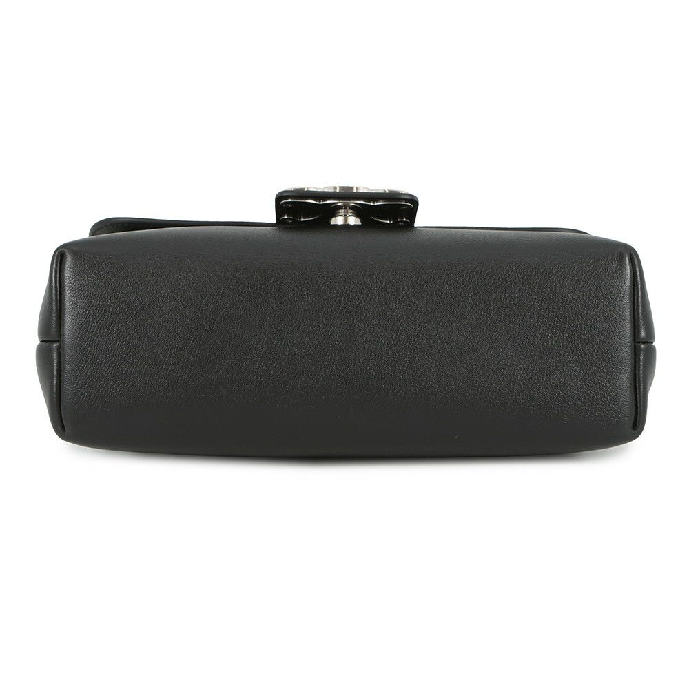 セリーヌ チェーンショルダーバッグ トリオンフ ヴィクトワール ミディアム カーフレザー 115853 CELINE 黒