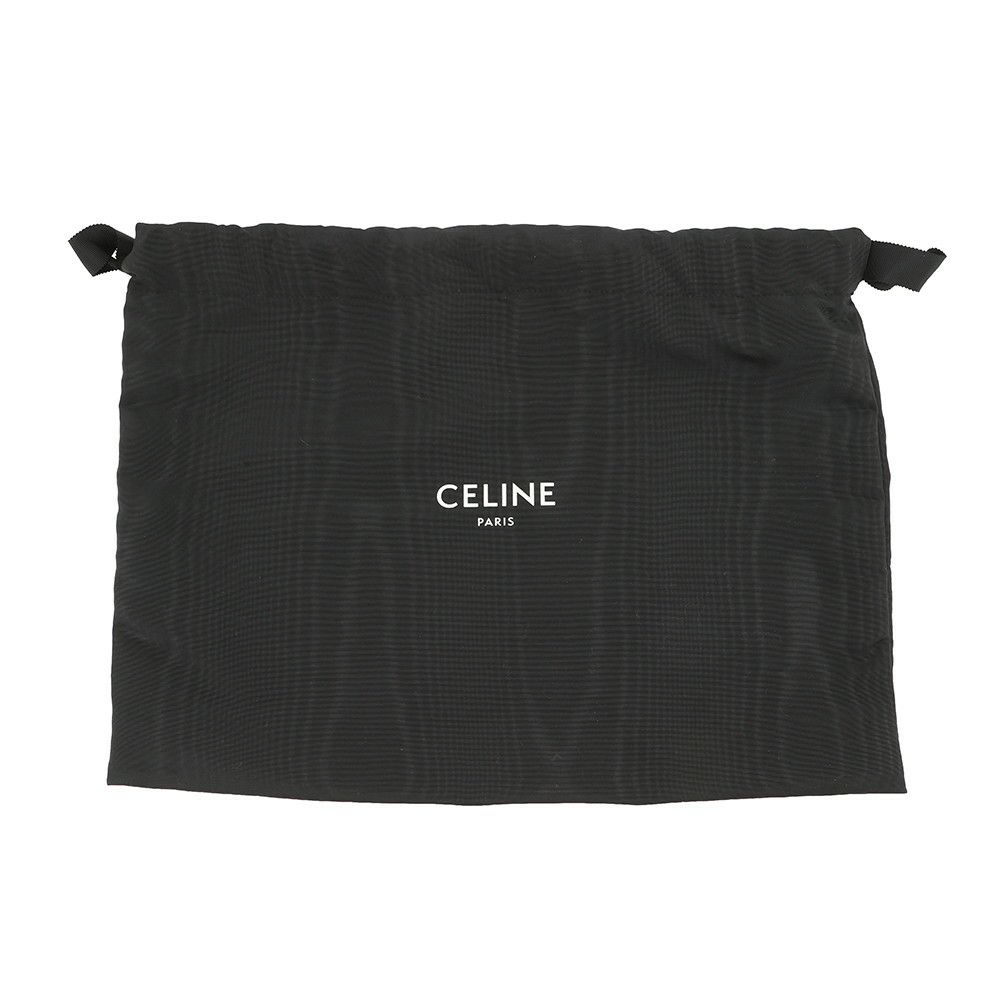 セリーヌ チェーンショルダーバッグ トリオンフ ヴィクトワール ミディアム カーフレザー 115853 CELINE 黒