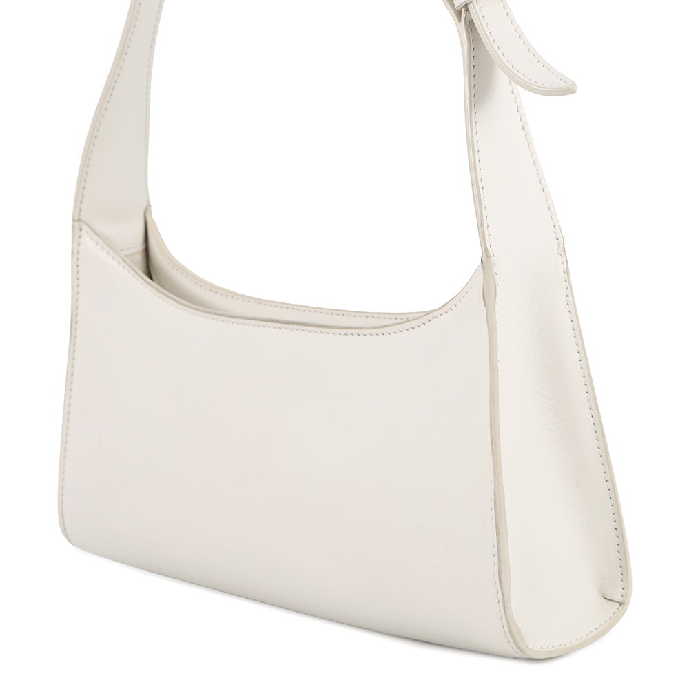 セリーヌ ショルダーバッグ キュイル トリオンフ レザー 198153 CELINE ワンショルダー 白