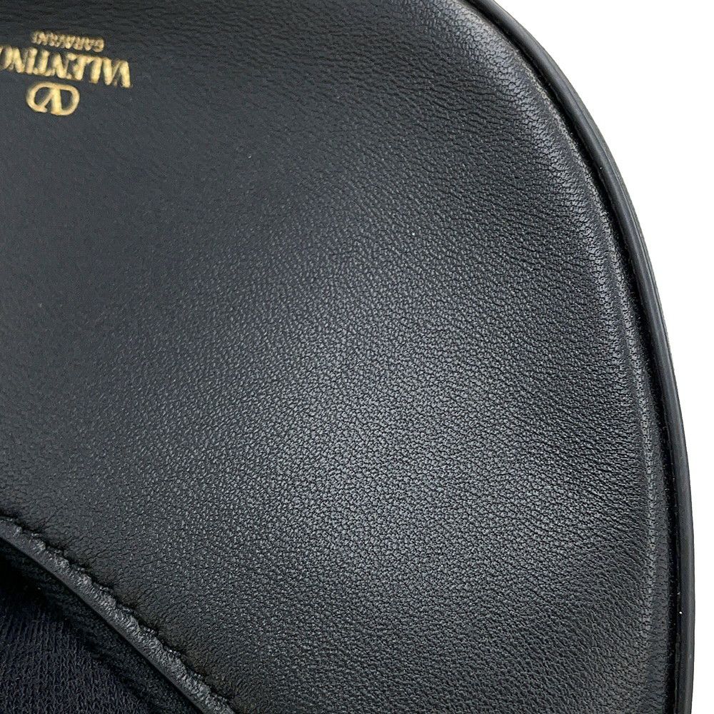 ヴァレンティノ・ガラヴァーニ ハンドバッグ Vロゴ ムーン VALENTINO 黒