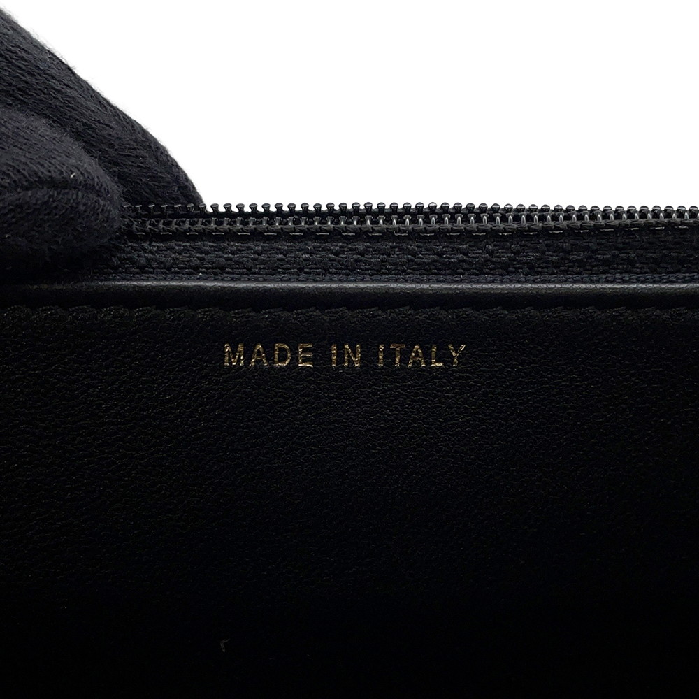 シャネル チェーンウォレット マトラッセ パール ココマーク ラムスキン AP2579 CHANEL 財布 黒