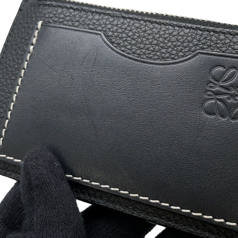 ロエベ コインケース カードホルダー レザー C660Z40X07 LOEWE カードケース 財布 黒