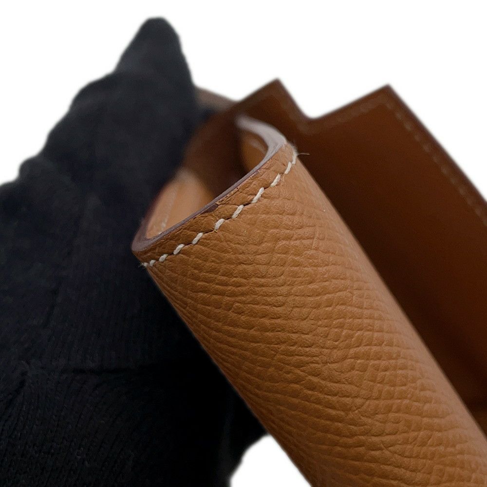 エルメス 長財布 ケリーウォレット ロング ゴールド/シルバー金具 エプソン C刻印 HERMES 財布