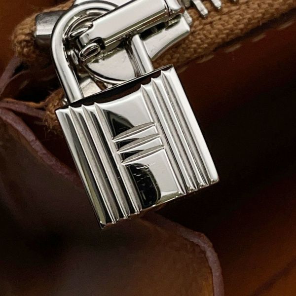 エルメス 長財布 ケリーウォレット ロング ゴールド/シルバー金具 エプソン C刻印 HERMES 財布