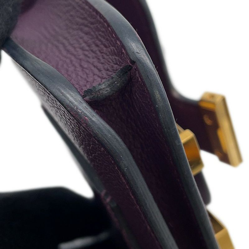 エルメス 財布 コンスタンス スリム カシス/ブルーロイヤル/ゴールド金具 エバーカラー U刻印 財布