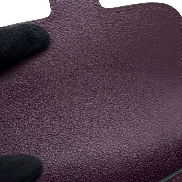 エルメス 財布 コンスタンス スリム カシス/ブルーロイヤル/ゴールド金具 エバーカラー U刻印 財布