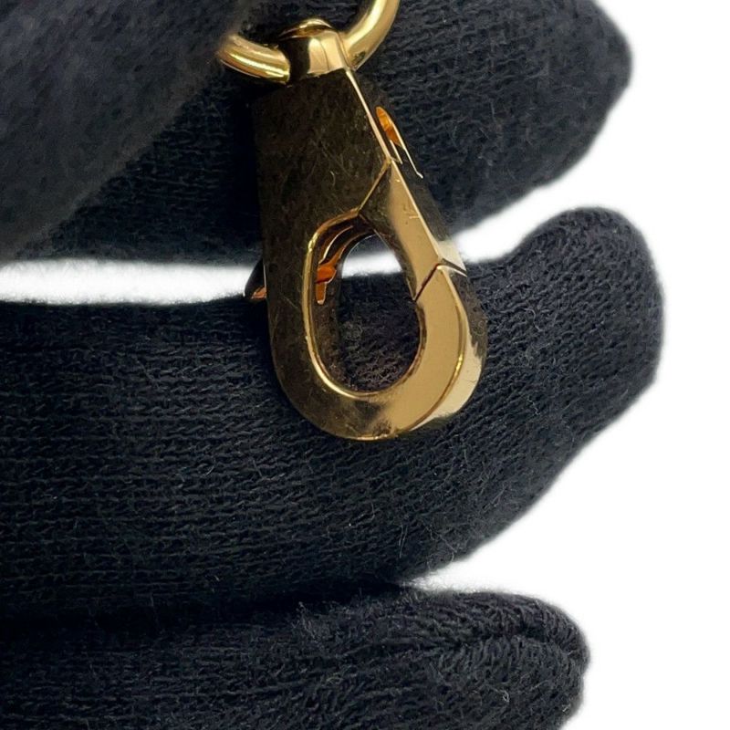 エルメス ショルダーストラップ バンドリエールトレサージュドゥキュイール ブラック/ブルーアンクル/ゴールド金具 エプソン C刻印 黒