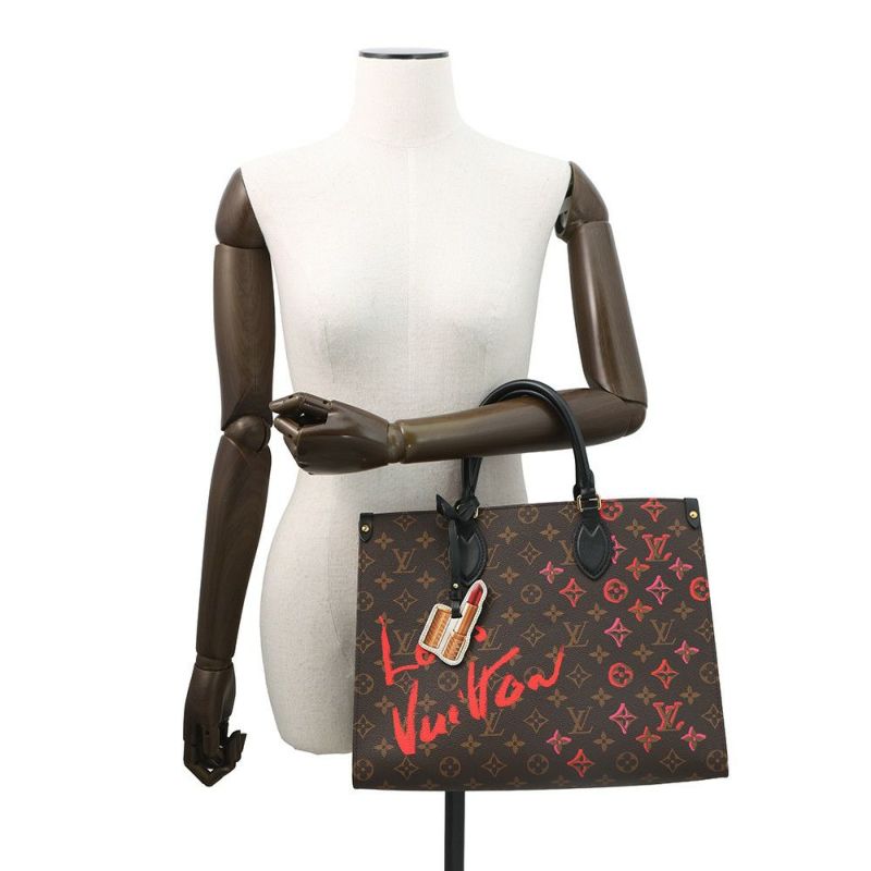 ルイヴィトン トートバッグ モノグラム・アンプラント オンザゴー MM フォールインラブ M45888 2way  香港限定