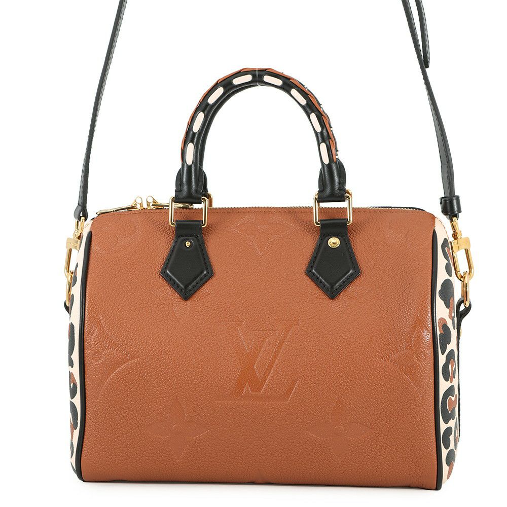 ルイヴィトン ハンドバッグ モノグラム・アンプラント スピーディ・バンドリエール25 M45840 2wayショルダー レオパード 2021年秋
