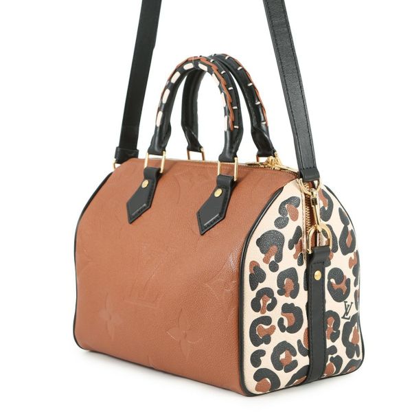 ルイヴィトン ハンドバッグ モノグラム・アンプラント スピーディ・バンドリエール25 M45840 2wayショルダー レオパード 2021年秋