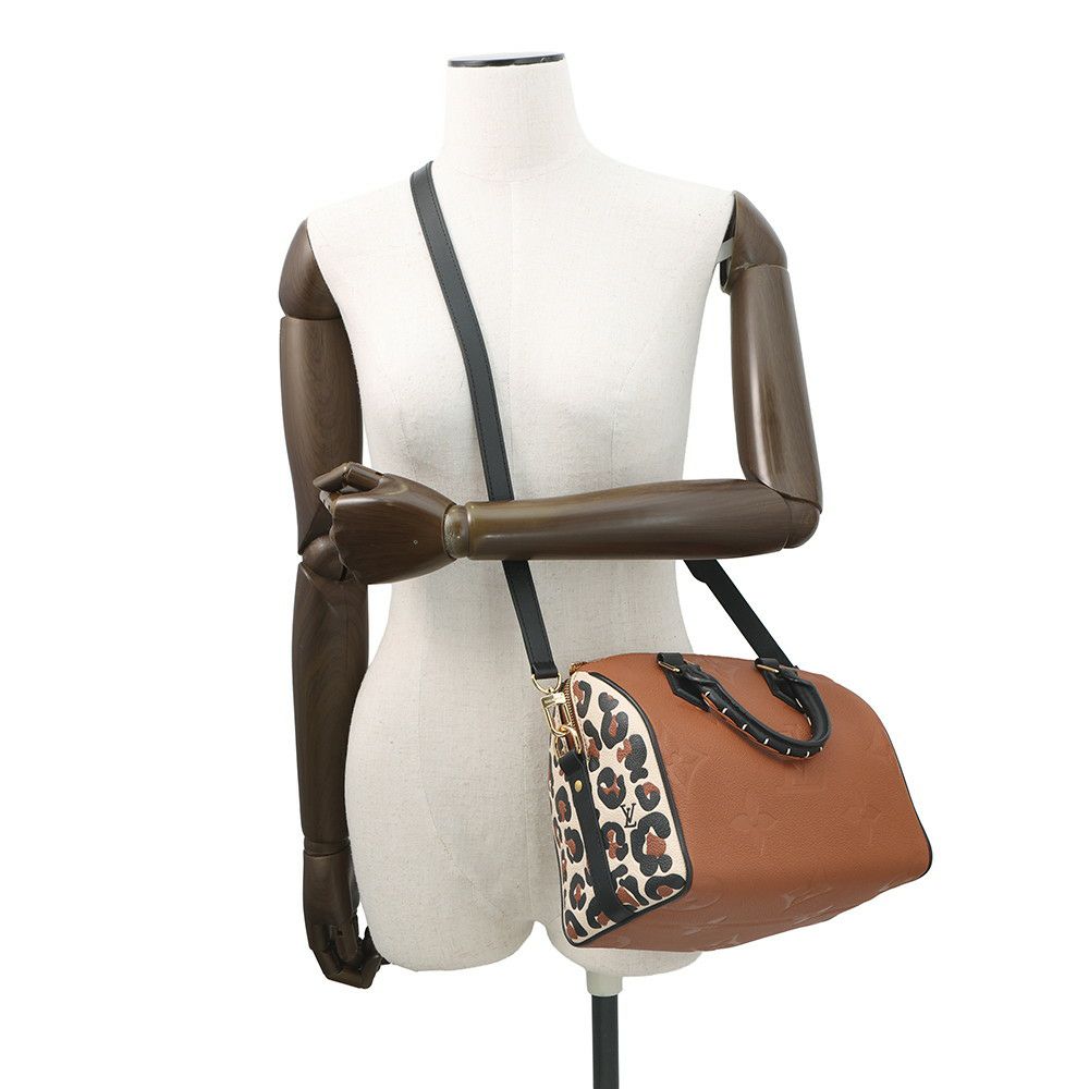 ルイヴィトン ハンドバッグ モノグラム・アンプラント スピーディ・バンドリエール25 M45840 2wayショルダー レオパード 2021年秋