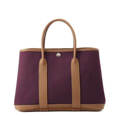 エルメス トートバッグ ガーデンパーティTPM ブラック/シルバー金具