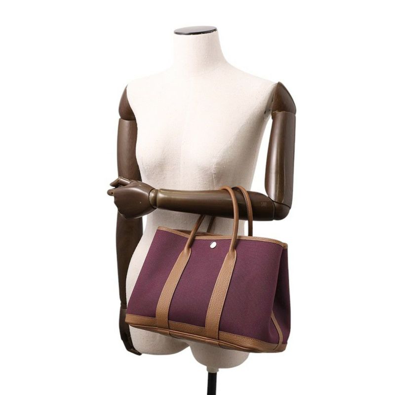 エルメス トートバッグ ガーデンパーティTPM カシス/アルザン/シルバー金具 トワルオフィシエ/ネゴンダ B刻印