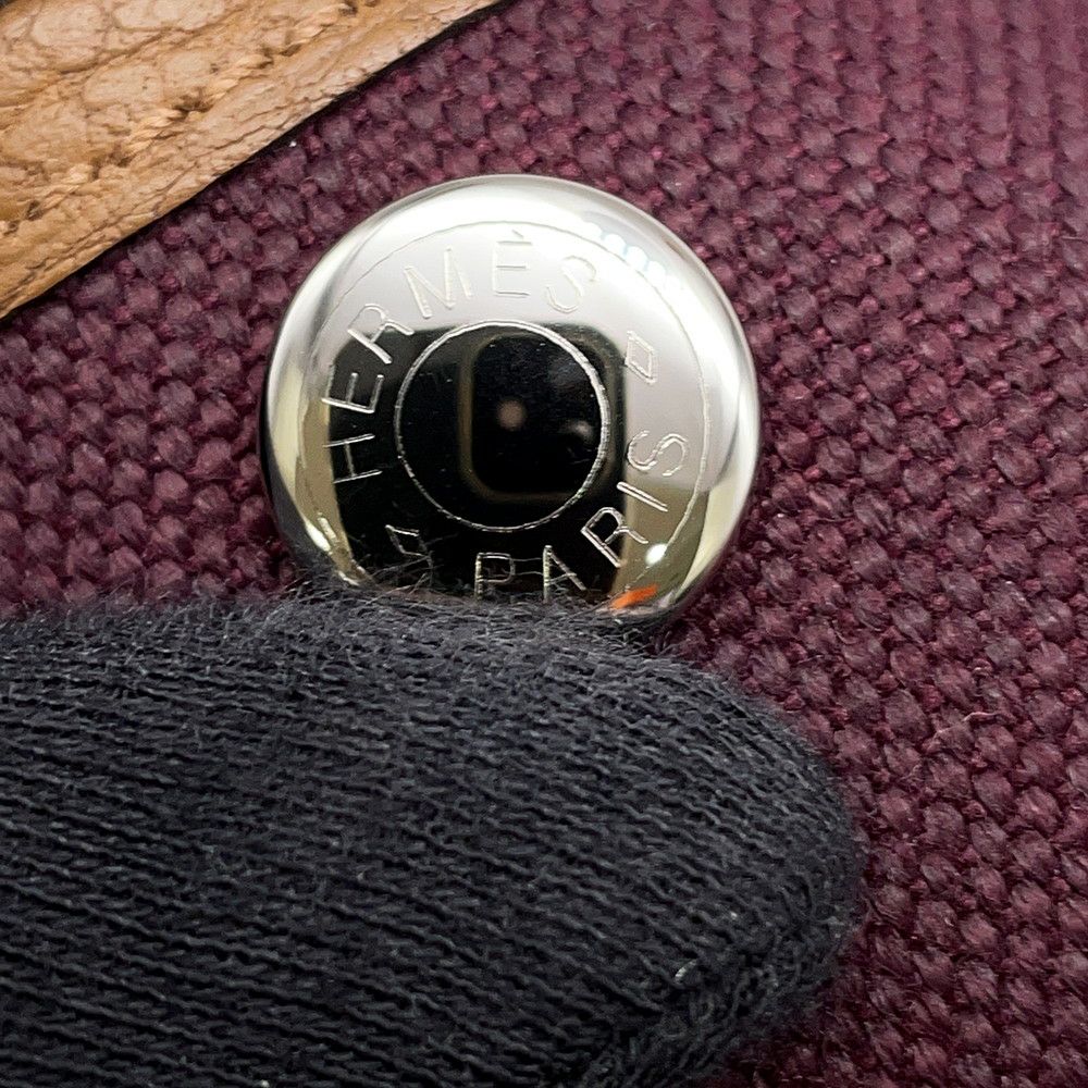 エルメス トートバッグ ガーデンパーティTPM カシス/アルザン/シルバー金具 トワルオフィシエ/ネゴンダ B刻印